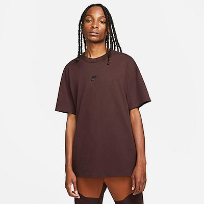 Shop Nike Men's Sportswear Premium Essential T-shirt In Brown