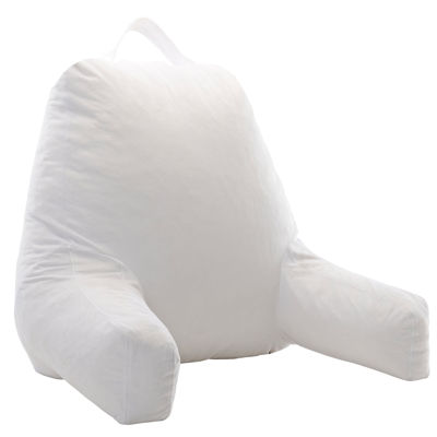 Shop Cheer Collection Kids Size Reading Pillow With Arms For Sitting Up In Bed In White