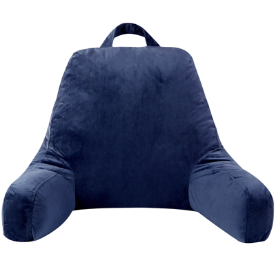 Shop Cheer Collection Kids Size Reading Pillow With Arms For Sitting Up In Bed In Blue