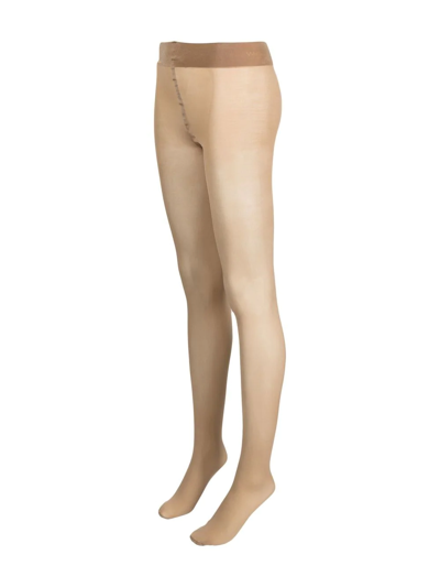 Shop Wolford Pure 40 Shimmer Tights In Brown