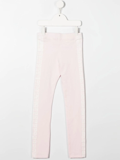 Shop Givenchy Monogram-print Leggings In Pink