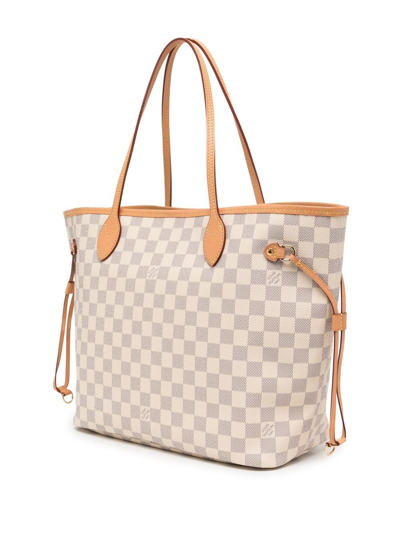 Pre-owned Louis Vuitton 2019  Neverfull Tote Bag In White