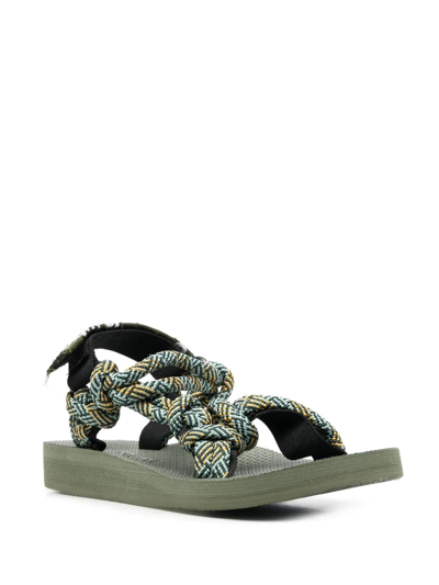 Shop Arizona Love Rope-detail Open-toe Sandals In Green