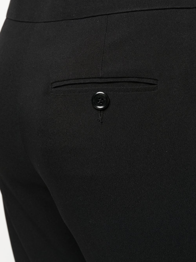 Moschino Tailored Straight-leg Trousers In Black