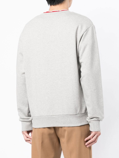 Shop Apc Jules Logo-print Sweatshirt In Grey