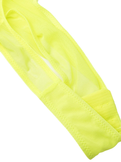 Maison Close Corps À Corps Thong Bodysuit In Yellow