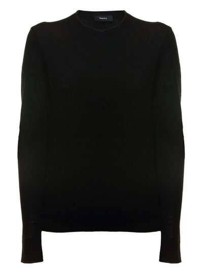 Shop Theory Black Cashmere Womans Crew Neck Sweater