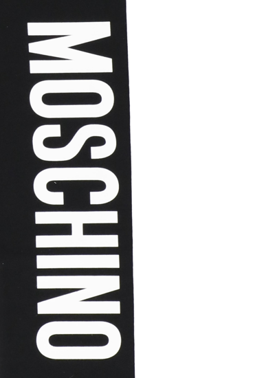 Shop Moschino Leggings With Logo In Nero/black