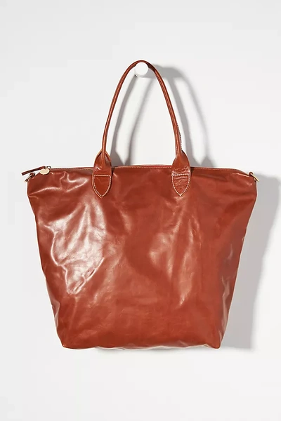 Shop Clare V . Overnighter Tote In Brown