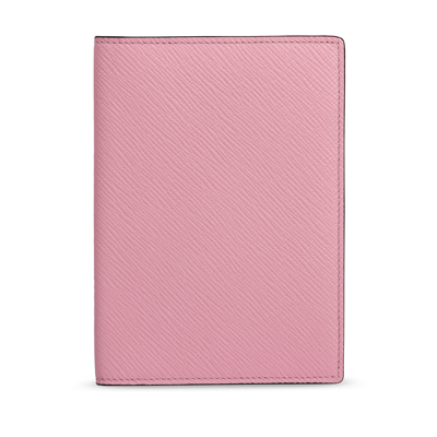 Shop Smythson Passport Cover In Panama In Rose