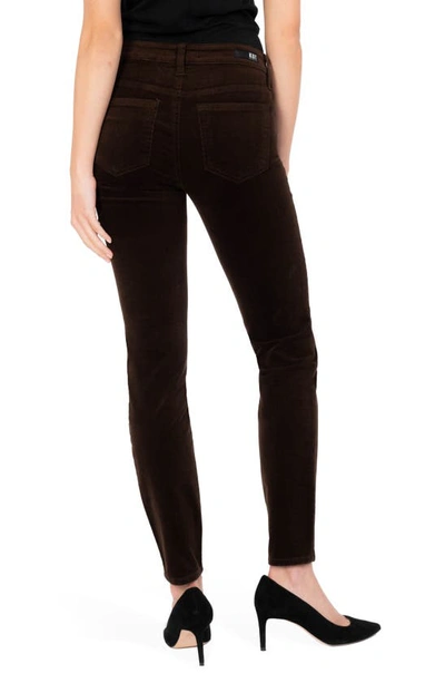 Shop Kut From The Kloth Diana Stretch Corduroy Skinny Pants In Brownie
