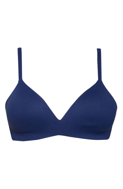 Shop Wacoal How Perfect Wire Free T-shirt Bra In Medieval Blue