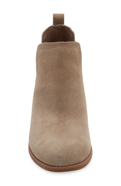 Shop Toms Kallie Wedge Bootie In Taupe Suede