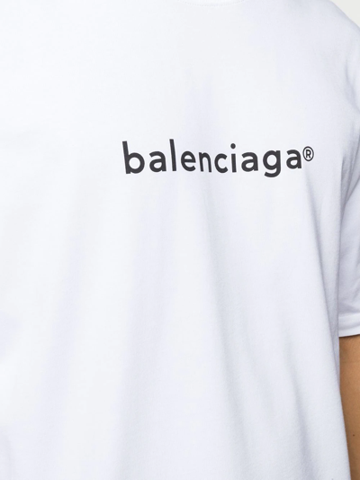 T-shirt Balenciaga White size M International in Cotton - 33508287