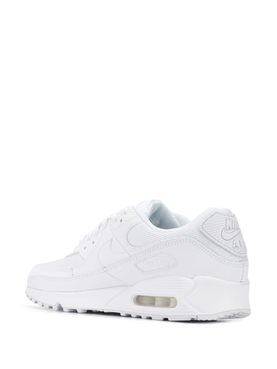 Shop Nike Air Max 90 "triple White" Sneakers