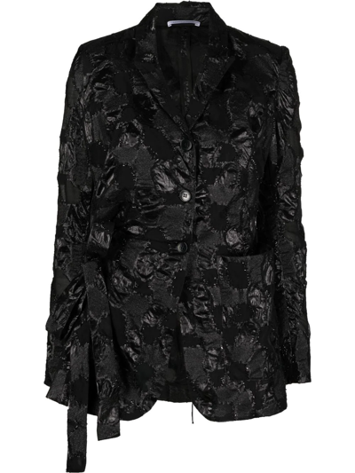 Shop Cecilie Bahnsen Fisola Side-bow Blazer In Black