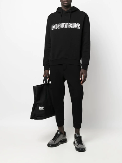 Shop Dsquared2 Tapered-leg Track Pants In Black