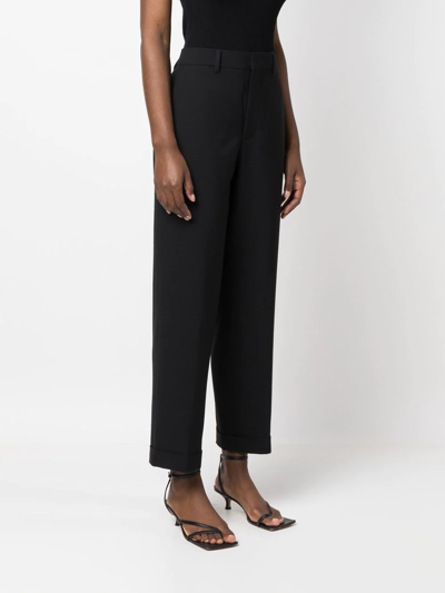 Shop Closed Auckley Pressed-crease Tailored Trousers In Schwarz
