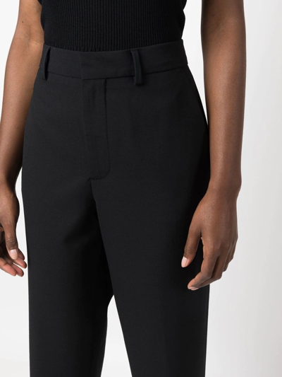 Shop Closed Auckley Pressed-crease Tailored Trousers In Schwarz