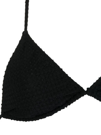 Nanushka Triangle Bikini Top In Black