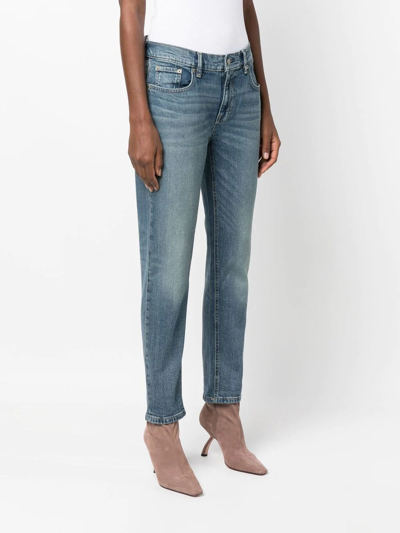 Shop Lauren Ralph Lauren Relaxed Tapered Ankle Jeans In Blau