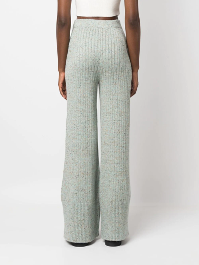 Shop Ulla Johnson Clara High-waist Trousers In Grün