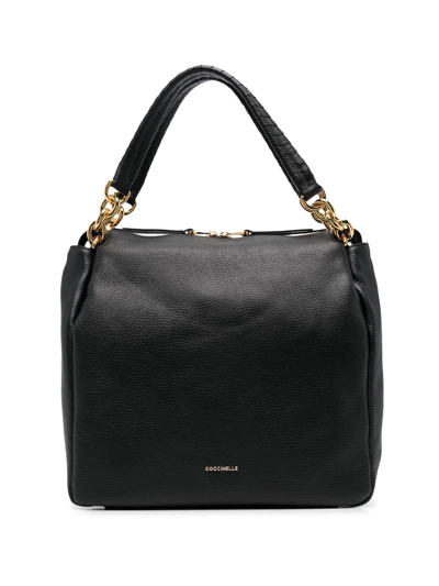 Coccinelle Maelody Leather Tote Bag In Schwarz | ModeSens