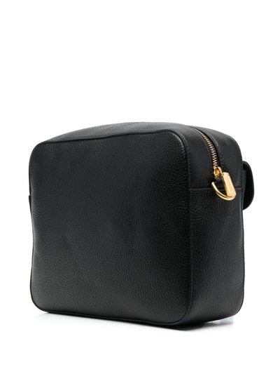 Shop Coccinelle Soft Leather Shoulder Bag In Schwarz