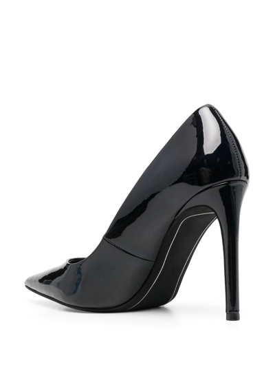 Dkny Pointed Patent Pumps In Schwarz