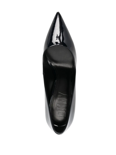 Shop Dkny Pointed Patent Pumps In Schwarz
