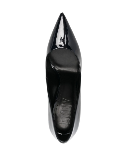 Dkny Pointed Patent Pumps In Schwarz