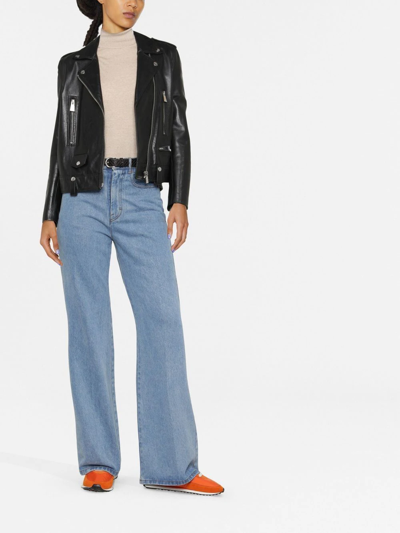 Golden Goose Distressed Roll-neck Virgin Wool Jumper In Neutrals