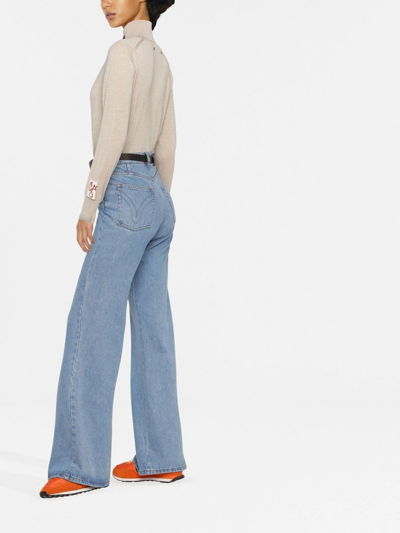 Golden Goose Distressed Roll-neck Virgin Wool Jumper In Neutrals