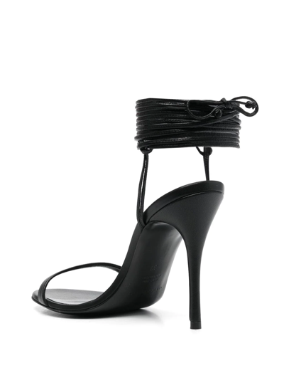Shop Magda Butrym Wraparound Open-toe 110mm Sandals In Schwarz