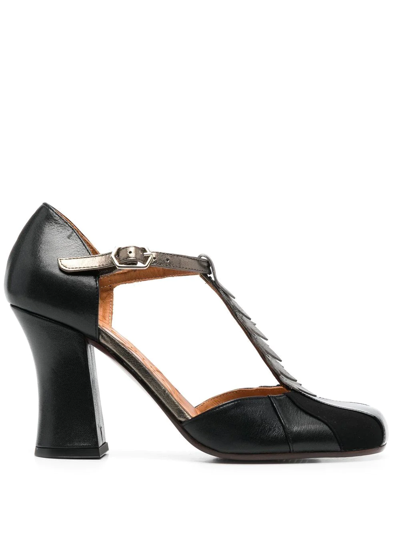 Shop Chie Mihara Fabad T-bar 80mm Pumps In Schwarz