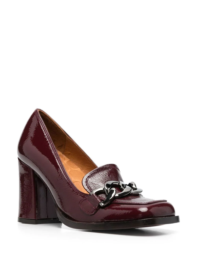 Shop Chie Mihara Xanco Chain Detail Pumps In Rot
