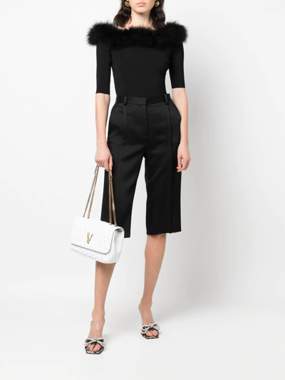 Versace Virtus Shoulder Bag In White