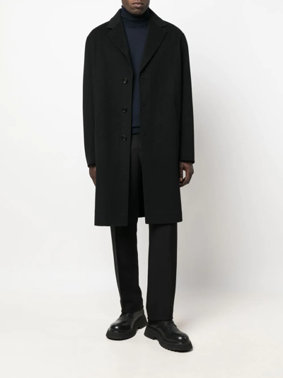 Roberto Collina Fitted Merino Wool Turtleneck Sweater In Blau