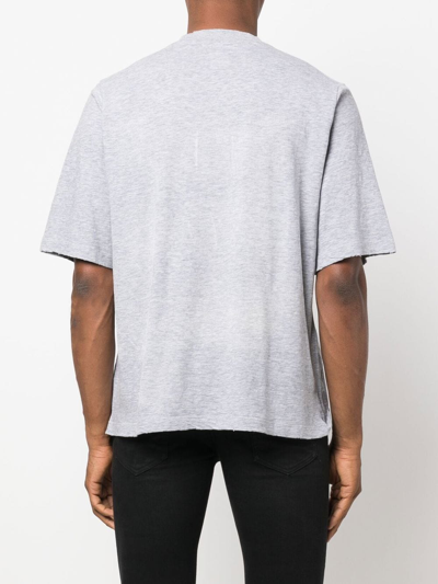 Dsquared2 Dsquared Men Dragon Bros Football T-shirt In Grau