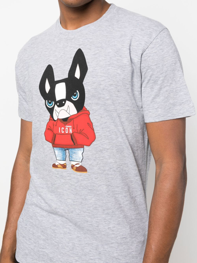 Dsquared2 Cartoon Short-sleeve T-shirt In Grau