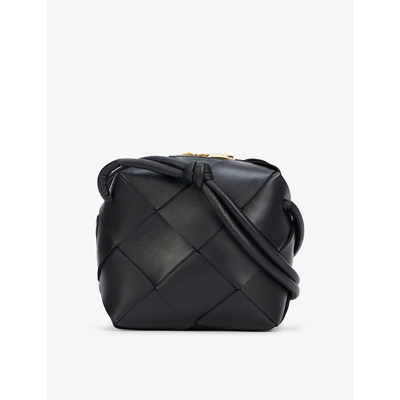 Black Loop small Intrecciato-leather cross-body bag