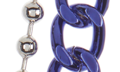 Shop Abound Curb Chain Necklace In Blue- Silver