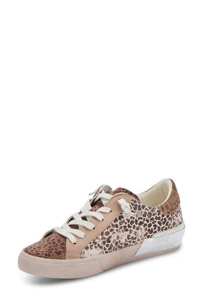 Shop Dolce Vita Zina Sneaker In Leopard Multi Dusted Suede