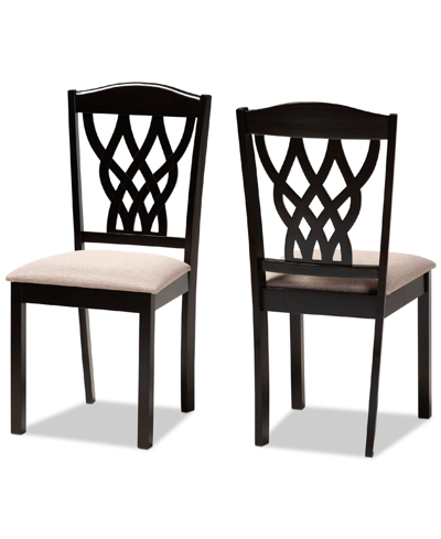 Shop Baxton Studio Delilah Modern And Contemporary Fabric Upholstered 2 Piece Dining Chair Set