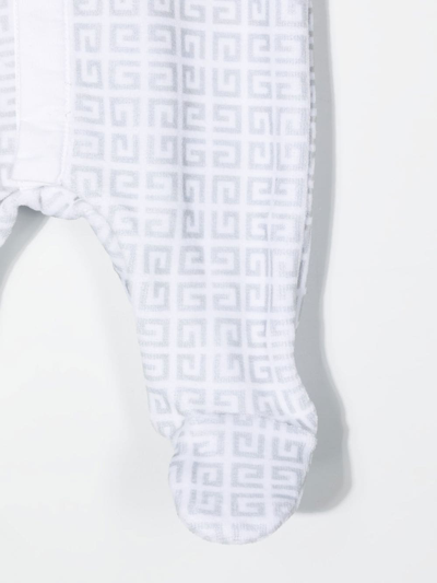 Shop Givenchy 4g-print Velvet Pajama Set In 灰色