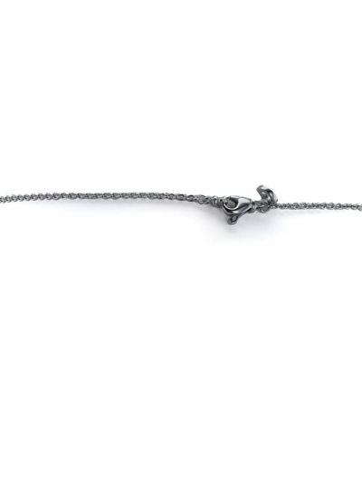 Pre-owned Bvlgari 18kt White Gold B.zero1 Necklace In Silver