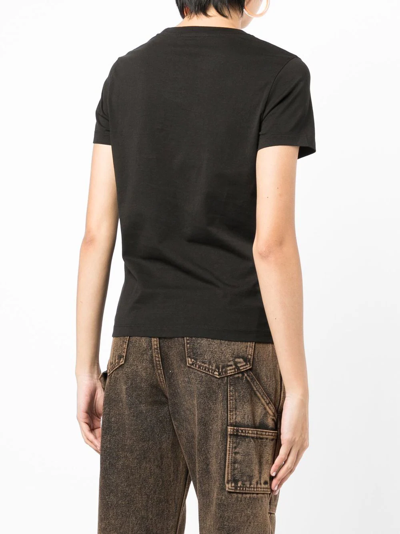 Kenzo Crest Logo Classic Cotton Jersey T-shirt In 黑色