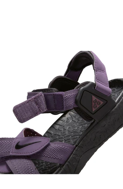 Shop Nike Acg Air Deschutz + Sandal In Amethyst Smoke/ Black