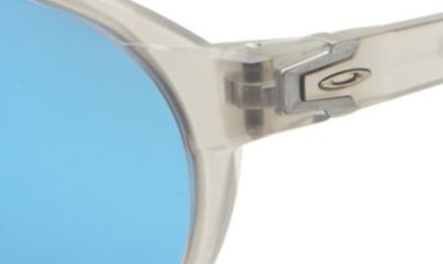 Oakley 54mm Polarized Round Sunglasses In Matte Grey