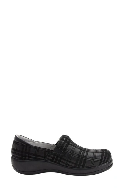 Shop Alegria Keli Embossed Clog Loafer In Plaid To Meet You Leather